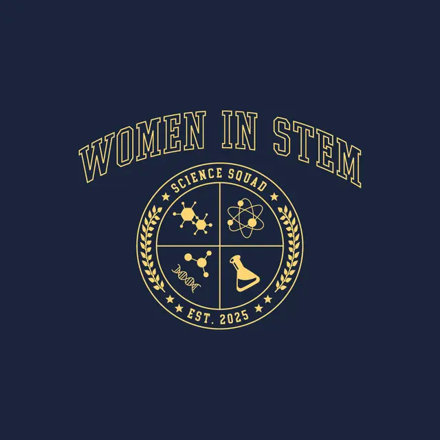 Women in STEM Science Squad Crest PR Shirt