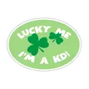 Kappa Delta Bold Clover Text Holidays Sticker
