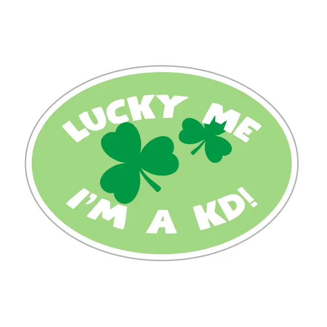 Kappa Delta Bold Clover Text Holidays Sticker