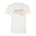 Active Minds Heart Outline Colorful Typography PR Shirt 2