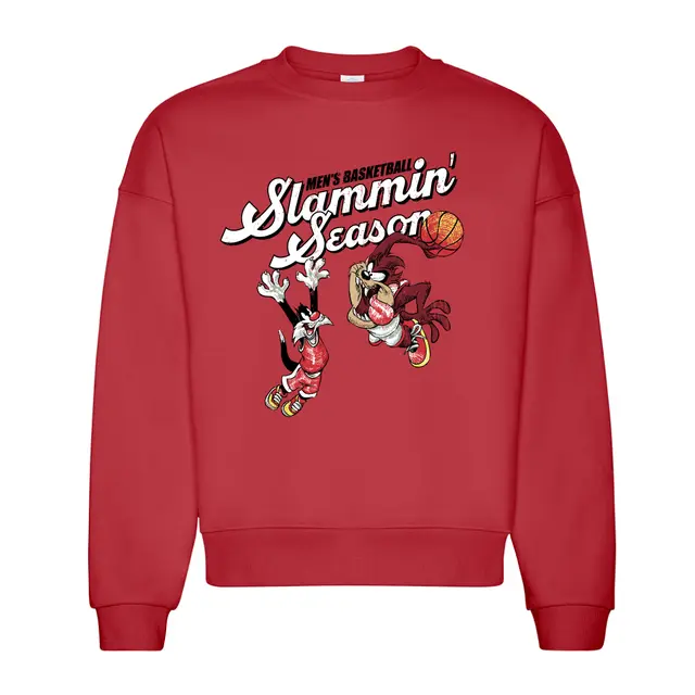 Men's Basketball Illustrated Characters Slammin Season Crewneck 2