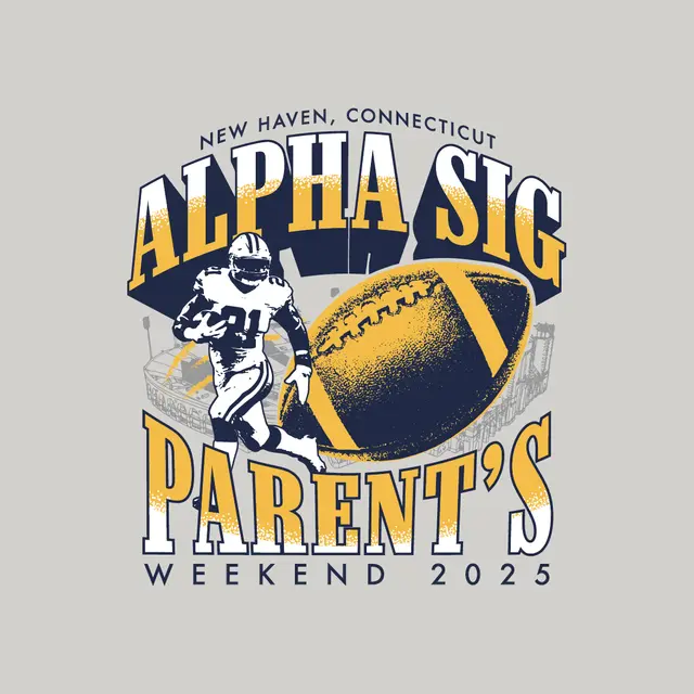 Alpha Sigma Phi Football Graphic Parent's Weekend Crewneck