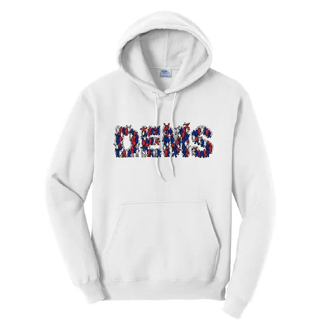 Penn Dems Bold Figure Text PR Hoodie 2