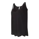 Bella + Canvas Ladies' Flowy Side Slit Tank b8802 Black Left