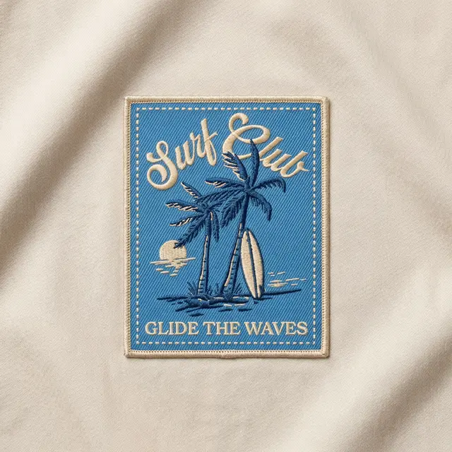 Surf Club Palm Trees Sunset Graphic PR Crewneck