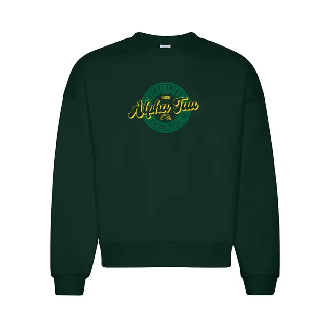 Alpha Sigma Tau Vintage Football Homecoming Crewneck 2