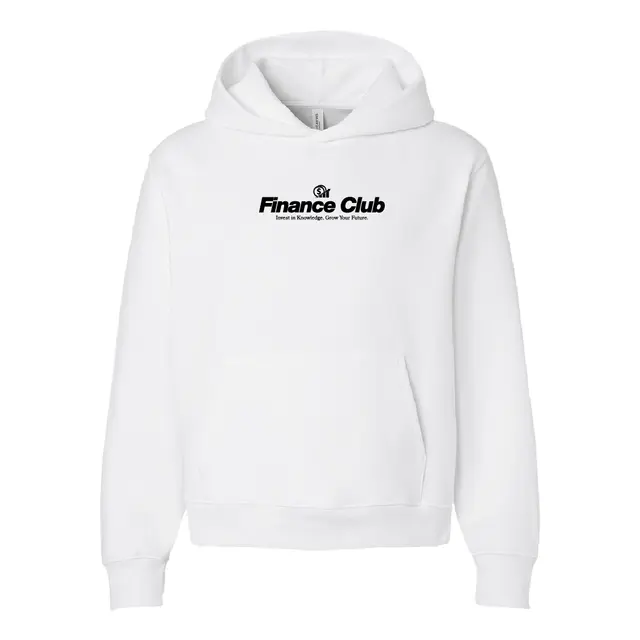 Finance Club Bold Lettering Invest Icon PR Hoodie 2