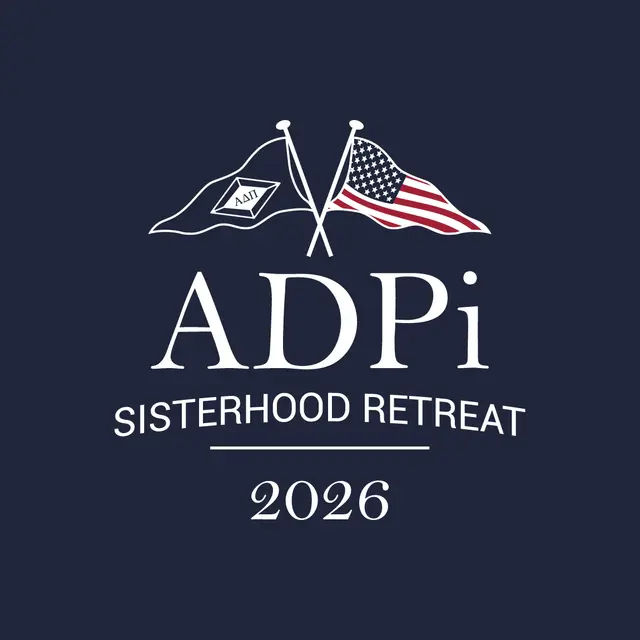 Alpha Delta Pi Flags Graphic Sisterhood Retreat Crewneck
