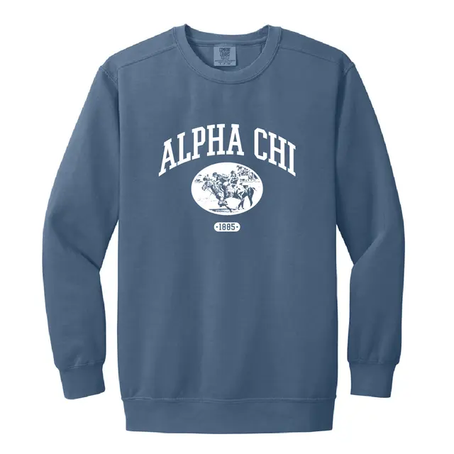 Alpha Chi Omega Equestrian Graphic PR Crewneck 2