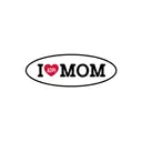Alpha Delta Pi Oval Text I Heart Mom's Day Hat