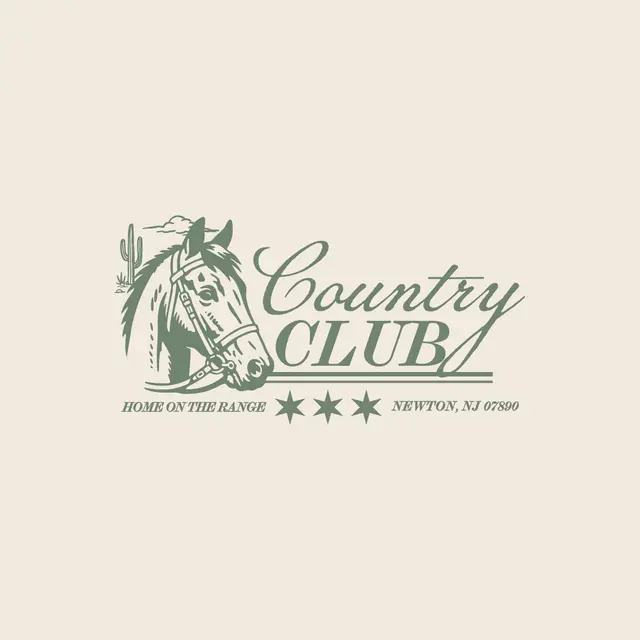 Country Club Horse Graphic PR Crewneck
