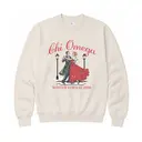 Chi Omega Dancing Couple Snowy Scene Formal Crewneck 2