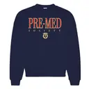 Pre-Med Society Bold Lettering Laurel Graphic PR Crewneck 2