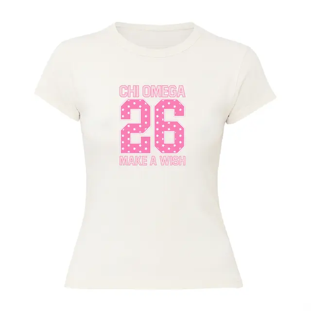 Chi Omega Starry Numbers Philanthropy Shirt 2