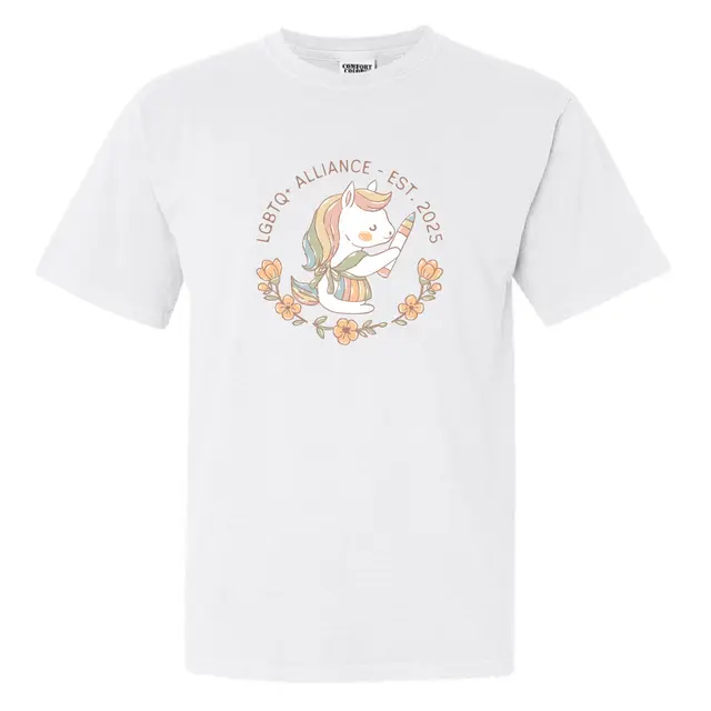 LGBTQ+ Alliance Rainbow Unicorn PR Shirt 2