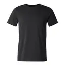 Customizable Bella + Canvas Unisex Made In The USA Jersey Short Sleeve Tee 3001u Black Front