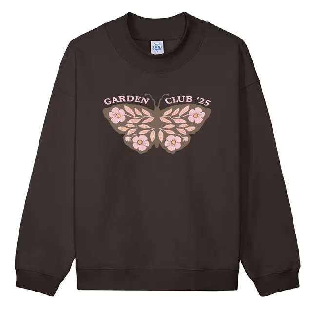 Garden Club Butterfly Floral PR Crewneck 2