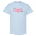 Delta Zeta Script Text with Halftone Heart Philanthropy Shirt 2