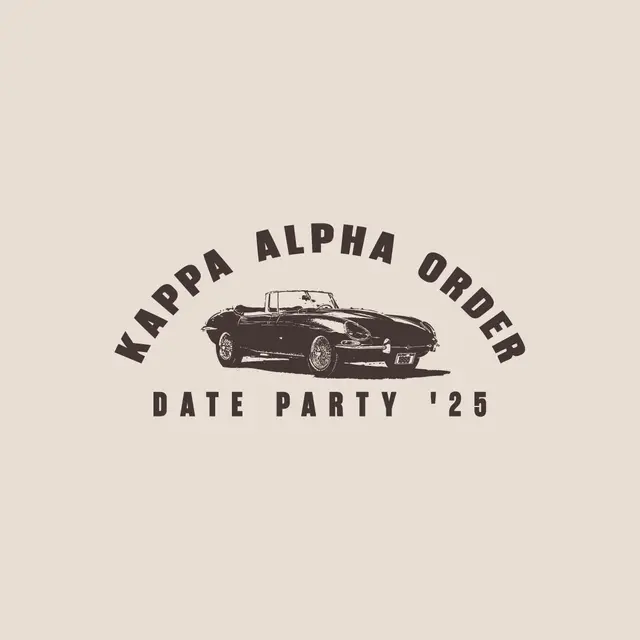 Kappa Alpha Order Convertible Car Date Party Shirt