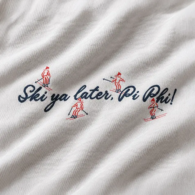 Pi Beta Phi Ski Illustration PR Sweater