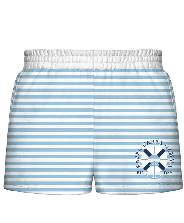 Kappa Kappa Gamma Nautical Graphic Rush Shorts