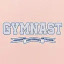 Gymnastics Club Striped Text PR Hoodie