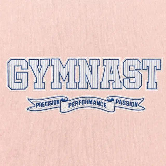 Gymnastics Club Striped Text PR Hoodie