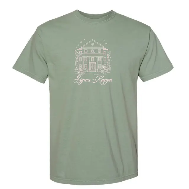 Sigma Kappa Mermaid House Illustration PR Shirt 2