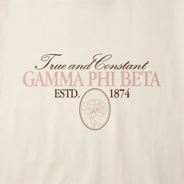 Gamma Phi Beta Floral Illustration PR Tank