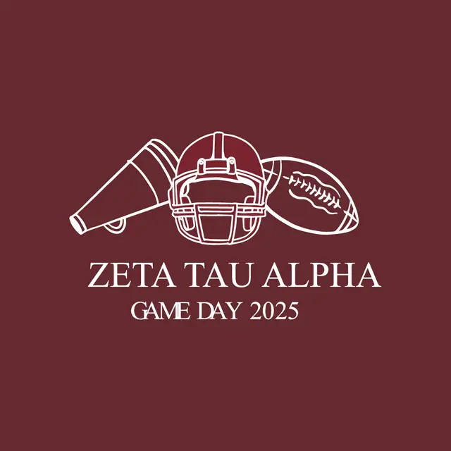 Zeta Tau Alpha Football and Megaphone Game Day Hoodie