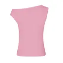 Off Shoulder Tank Light Pink Back