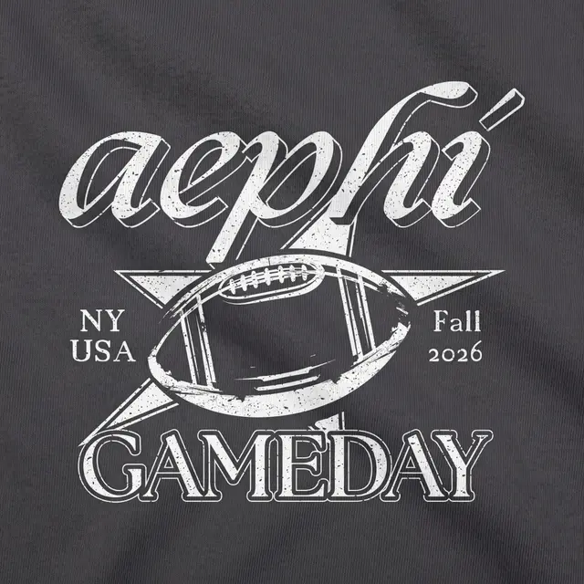 Alpha Epsilon Phi Star Football Game Day Shirt