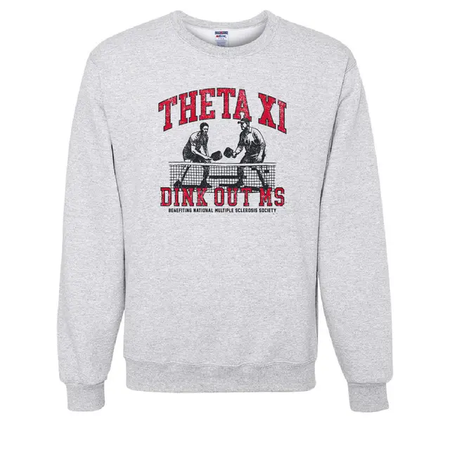 Theta Xi Pickleball Dink Out MS Crewneck 2
