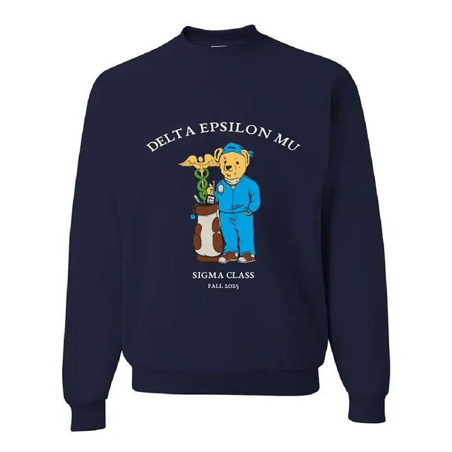 Teddy Bear in Scrubs with Caduceus PR Crewneck 2