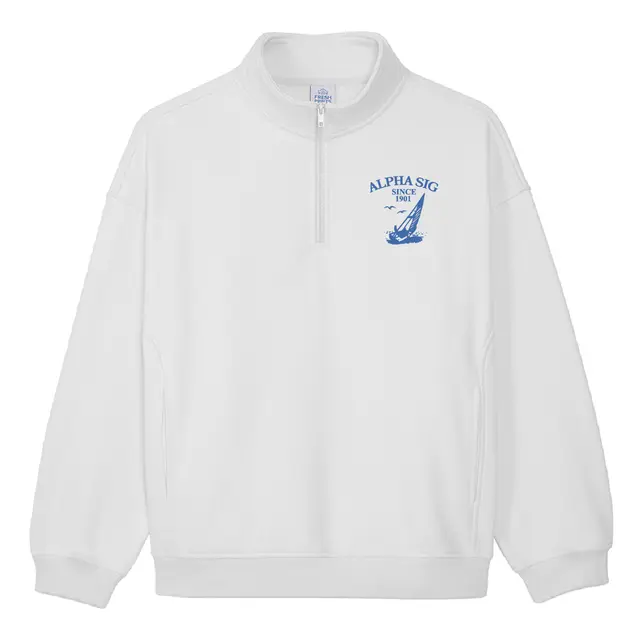 Alpha Sigma Alpha Sailboat Graphic PR Sweater 2