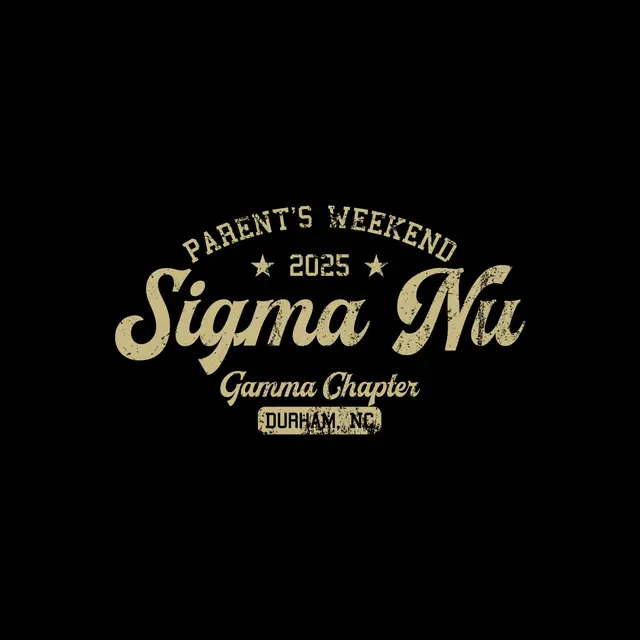 Sigma Nu Vintage Block Text Parent's Weekend Hoodie