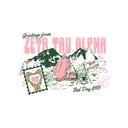 Zeta Tau Alpha Pink Tent and Mountain Bid Day Shirt