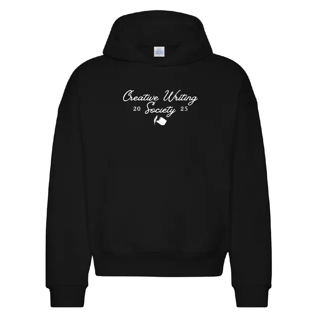 Creative Writing Society Script Text with Quill Club Hoodie 2