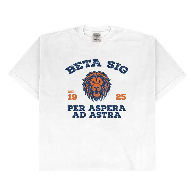 Beta Sigma Psi Lion Head with Bold Text PR Shirt 2