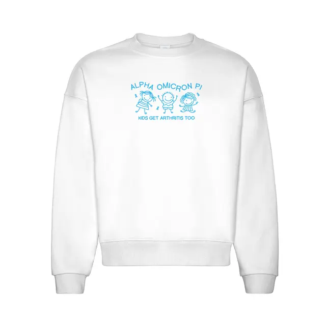Alpha Omicron Pi Playful Kids Illustration Philanthropy Sweater 2