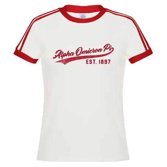 Alpha Omicron Pi Script Text General Shirt 2