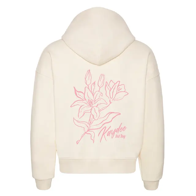 Kappa Delta Pink Floral Graphic Bid Day Hoodie 2
