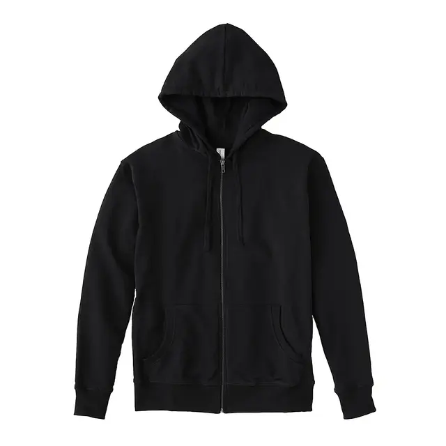 KOTN Essential Zip-up Hoodie essentialzipuphoodie Black Front