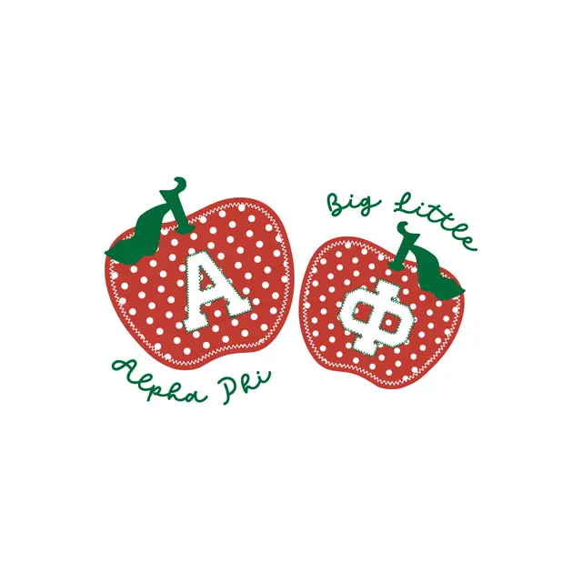 Alpha Phi Polka Dot Apples Big Little Reveal Shirt