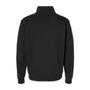 Customizable Next Level Apparel Unisex Fleece Quarter-Zip 9643 Black Back