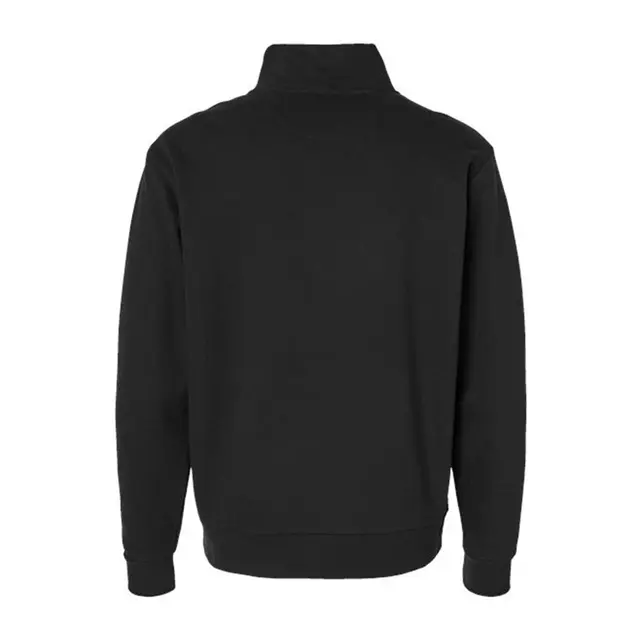 Customizable Next Level Apparel Unisex Fleece Quarter-Zip 9643 Black Back