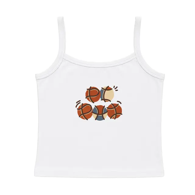Pi Beta Phi Colorful Basketball Pattern Game Day Tank 2