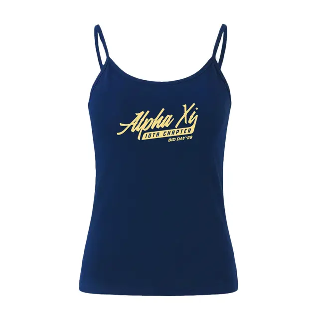 Alpha Xi Hand Drawn Lettering Rush Bid Tank 2