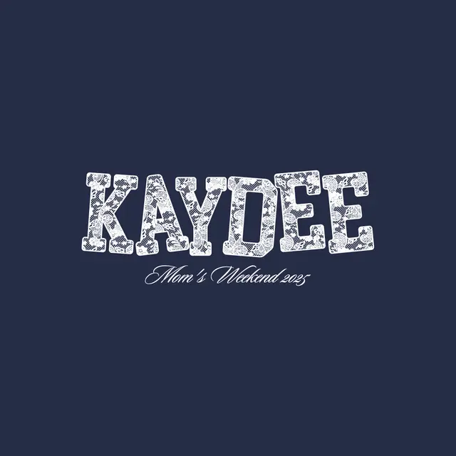 Kappa Delta Floral Text Kaydee Mom's Weekend Crewneck