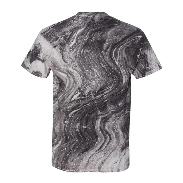 Dyenomite Marble Tie Dye T-Shirt 200mr Black Back